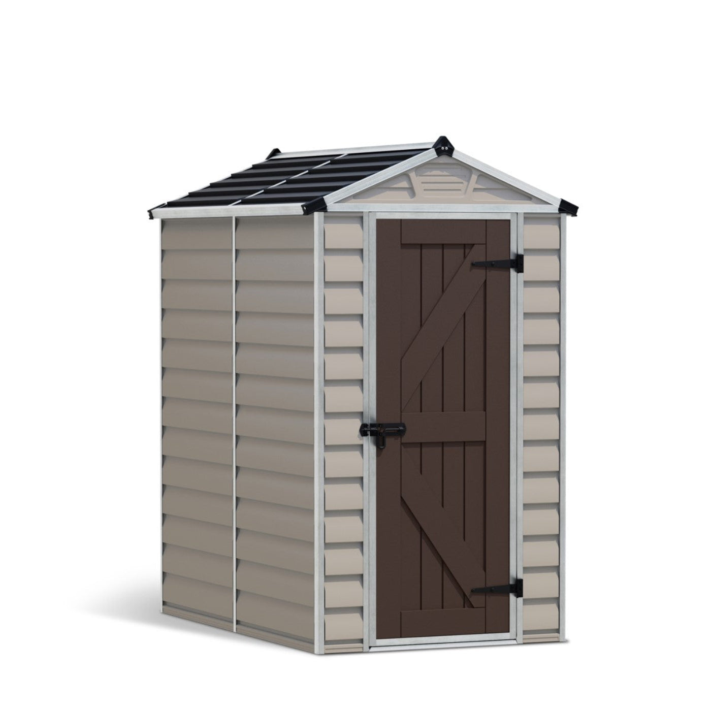Palram - Canopia | SkyLight Polycarbonate Storage Shed -4x6 ft Tan - HG9604T