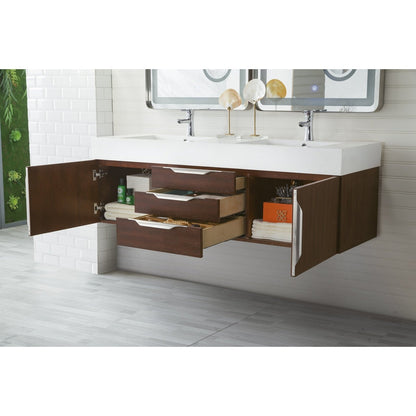 James Martin Vanities Mercer Island 59" Double Vanity - 389-V59D-AGR-G-DGG