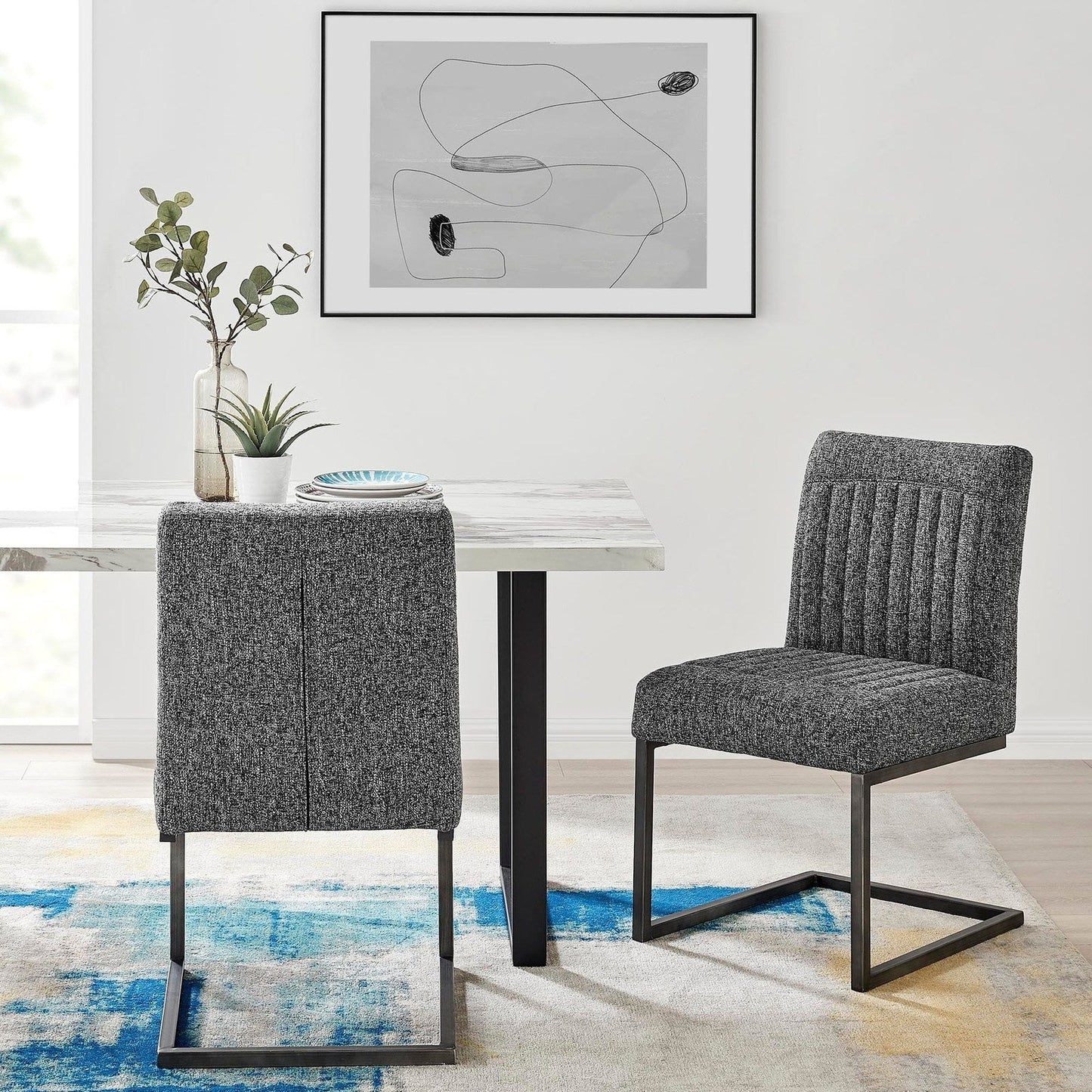 New Pacific Direct Ronan Fabric Dining Side Chair, (Set of 2)  - 1060027-219