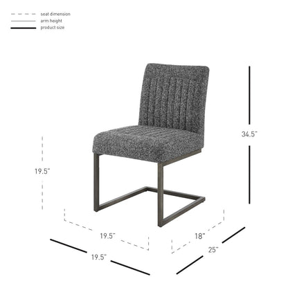 New Pacific Direct Ronan Fabric Dining Side Chair, (Set of 2)  - 1060027-219
