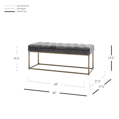New Pacific Direct Darius KD Fabric Bench -  1600080-568