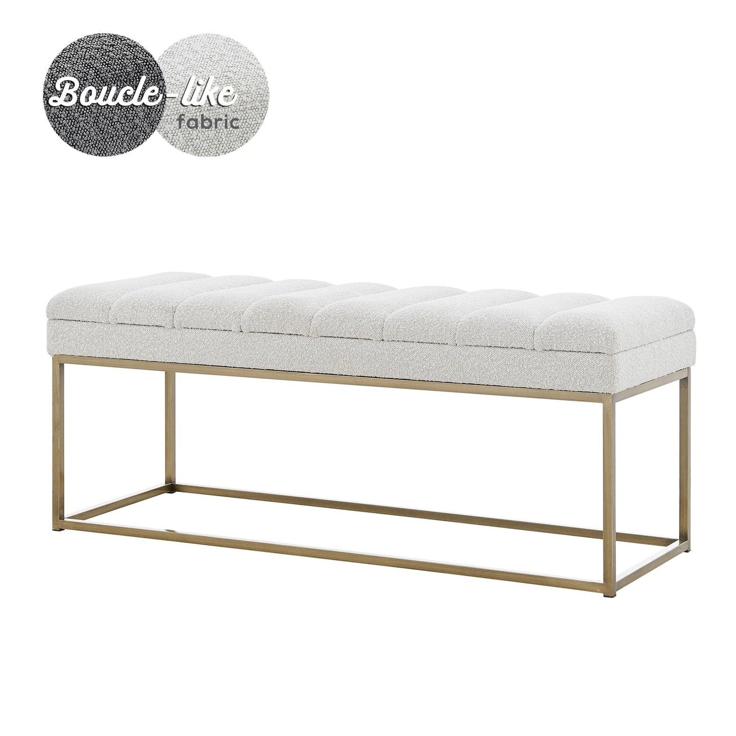 New Pacific Direct Darius KD Fabric Bench 1 - 600081-563