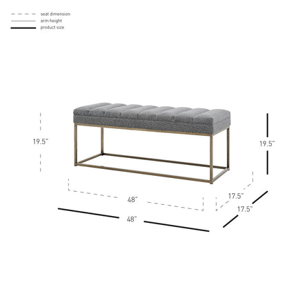New Pacific Direct Darius KD Fabric Bench -  1600082-570