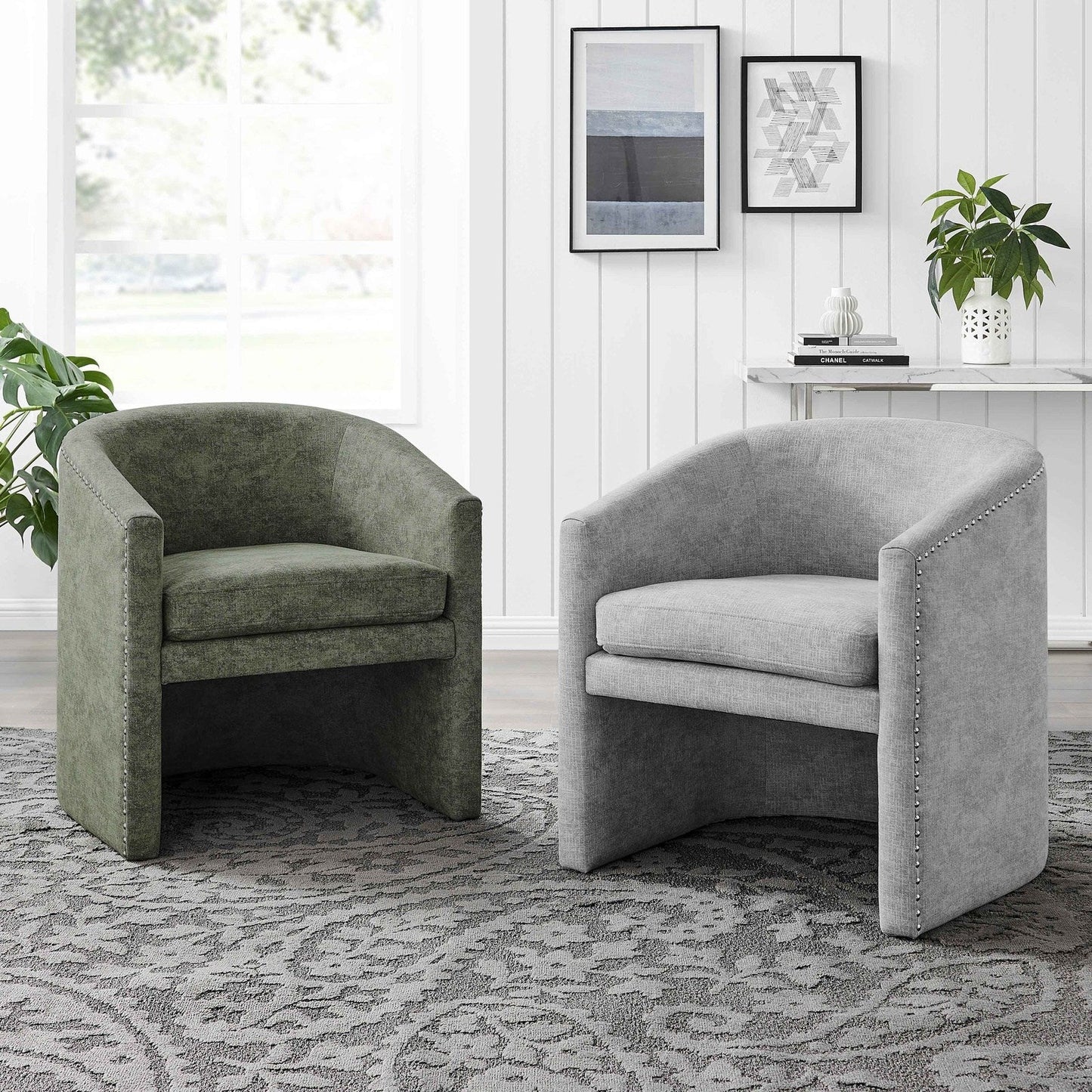 New Pacific Direct Freya Fabric Accent/ Dining Side Chair  - 1900185-562