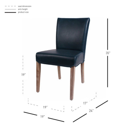 New Pacific Direct Beverly Hills Bonded Leather Chair, (Set of 2) -  198235B-V05