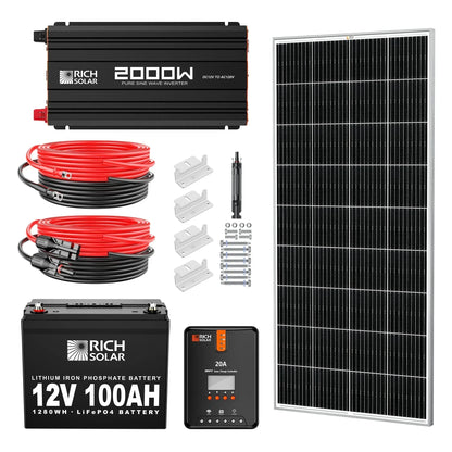 200 Watt Complete Solar Kit