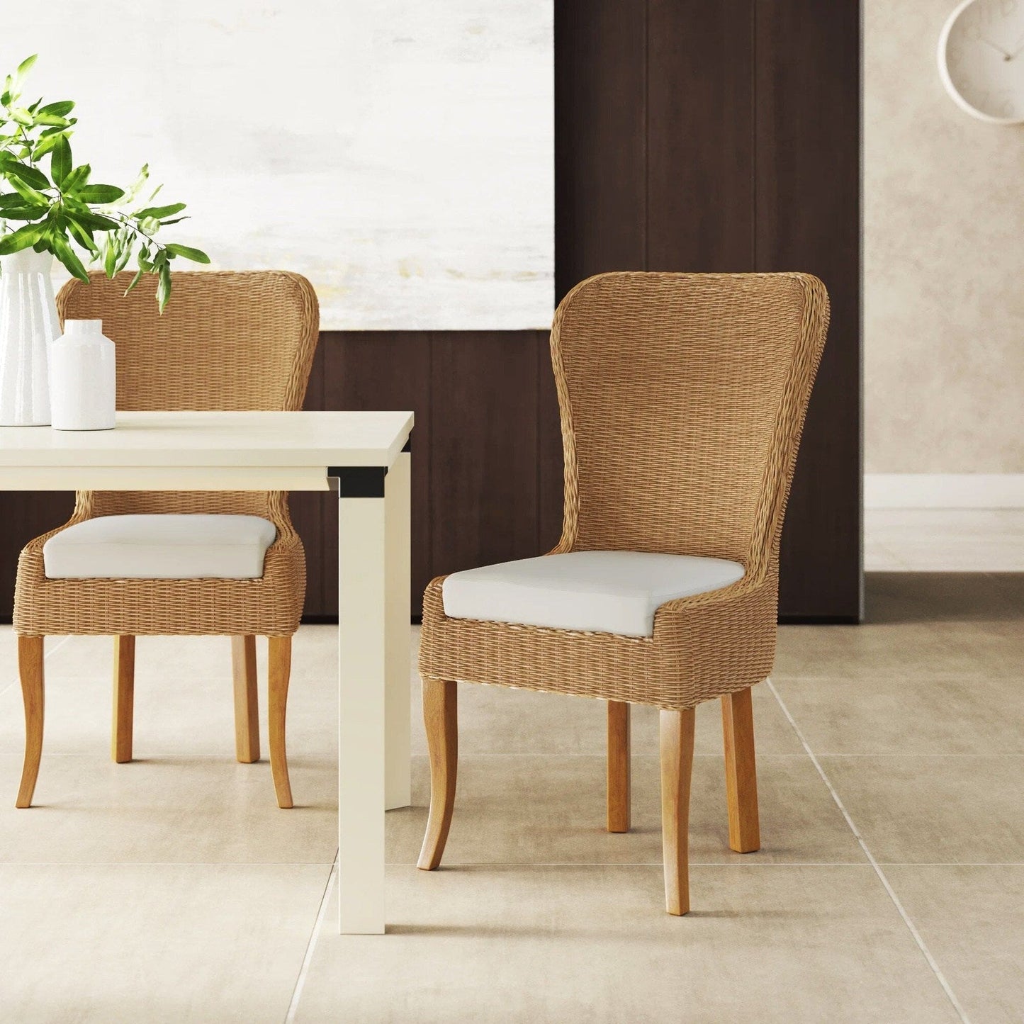 New Pacific Direct Sophie Rattan Dining Chair, (Set of 2)  - 2400014