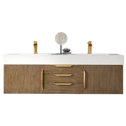 James Martin Vanities Mercer Island 59" Double Vanity - 389-V59D-AGR-G-DGG