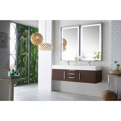 James Martin Vanities Mercer Island 59" Double Vanity - 389-V59D-AGR-G-DGG