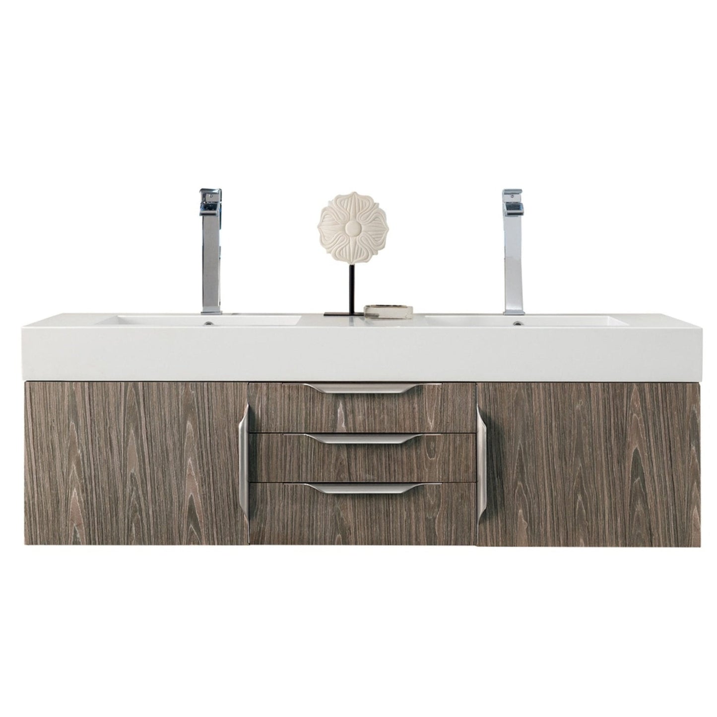 James Martin Vanities Mercer Island 59" Double Vanity - 389-V59D-AGR-G-DGG