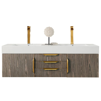 James Martin Vanities Mercer Island 59" Double Vanity - 389-V59D-AGR-G-DGG