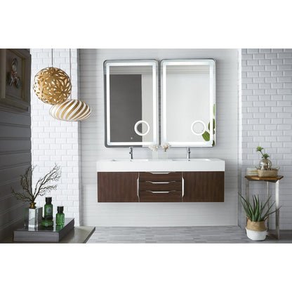 James Martin Vanities Mercer Island 59" Double Vanity - 389-V59D-AGR-G-DGG