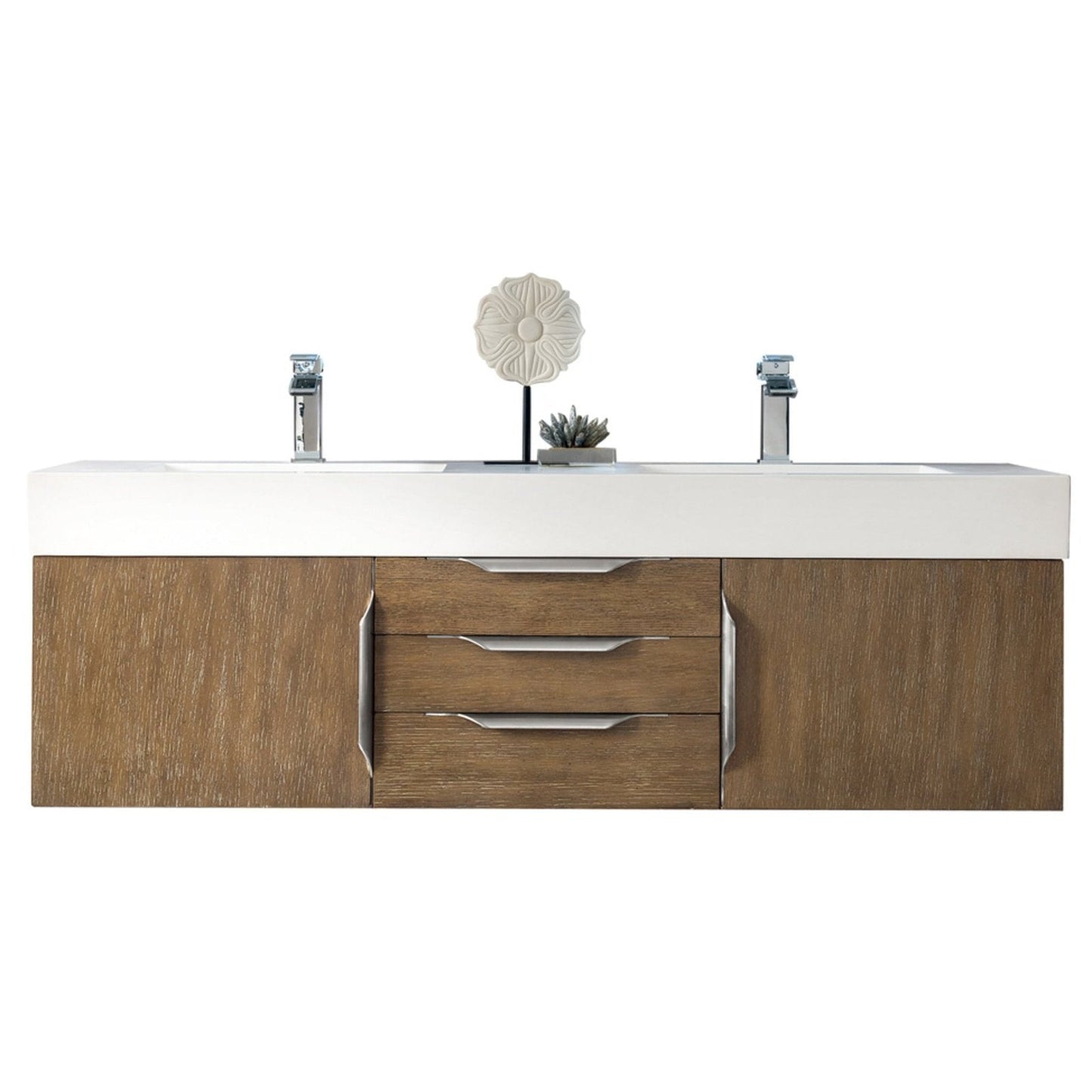 James Martin Vanities Mercer Island 59" Double Vanity - 389-V59D-AGR-G-DGG