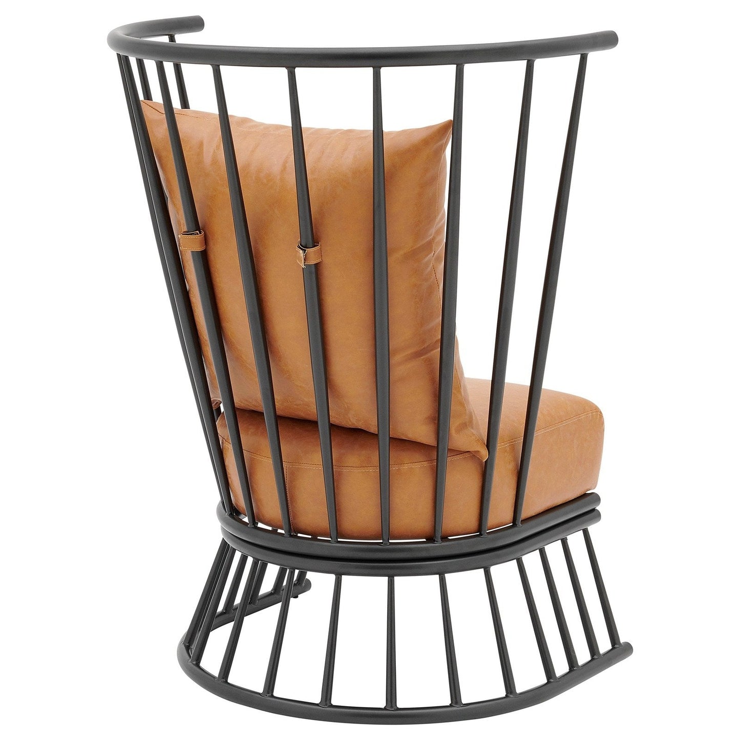 New Pacific Direct Jupiter KD PU Metal Accent Chair  - 9300119-309