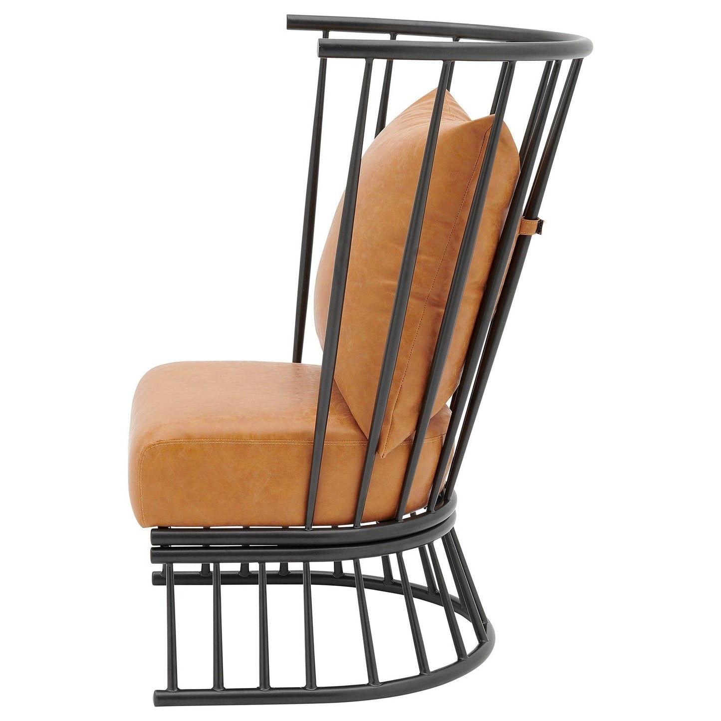 New Pacific Direct Jupiter KD PU Metal Accent Chair  - 9300119-309