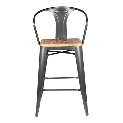 New Pacific Direct Metropolis Metal Counter Stool, (Set of 4)  - 938541-GM