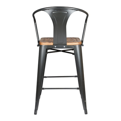 New Pacific Direct Metropolis Metal Counter Stool, (Set of 4)  - 938541-GM