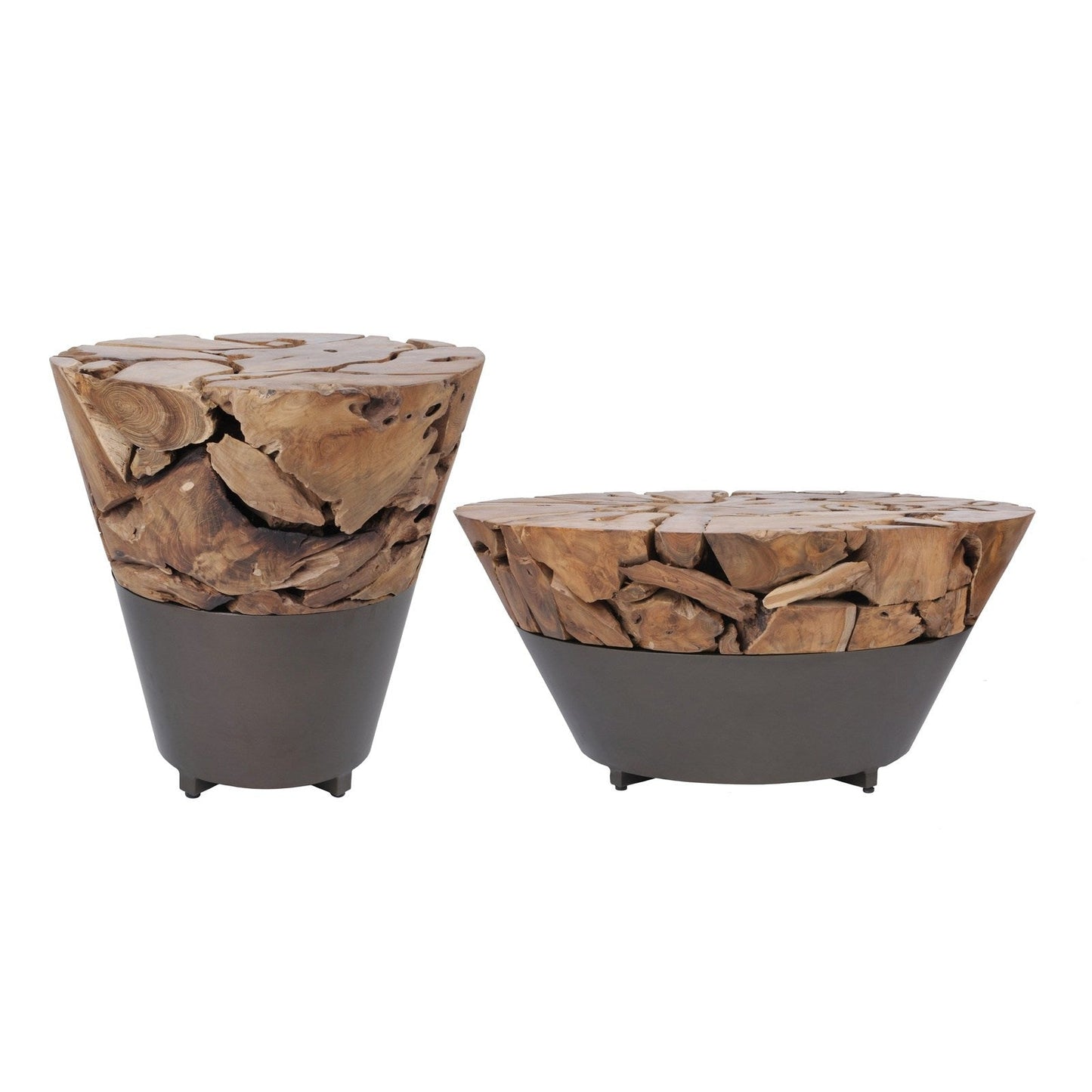 New Pacific Direct Bruno Recycled Teak Root Side/ End Table 9600036 - 9600036