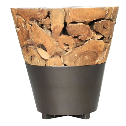 New Pacific Direct Bruno Recycled Teak Root Side/ End Table 9600036 - 9600036