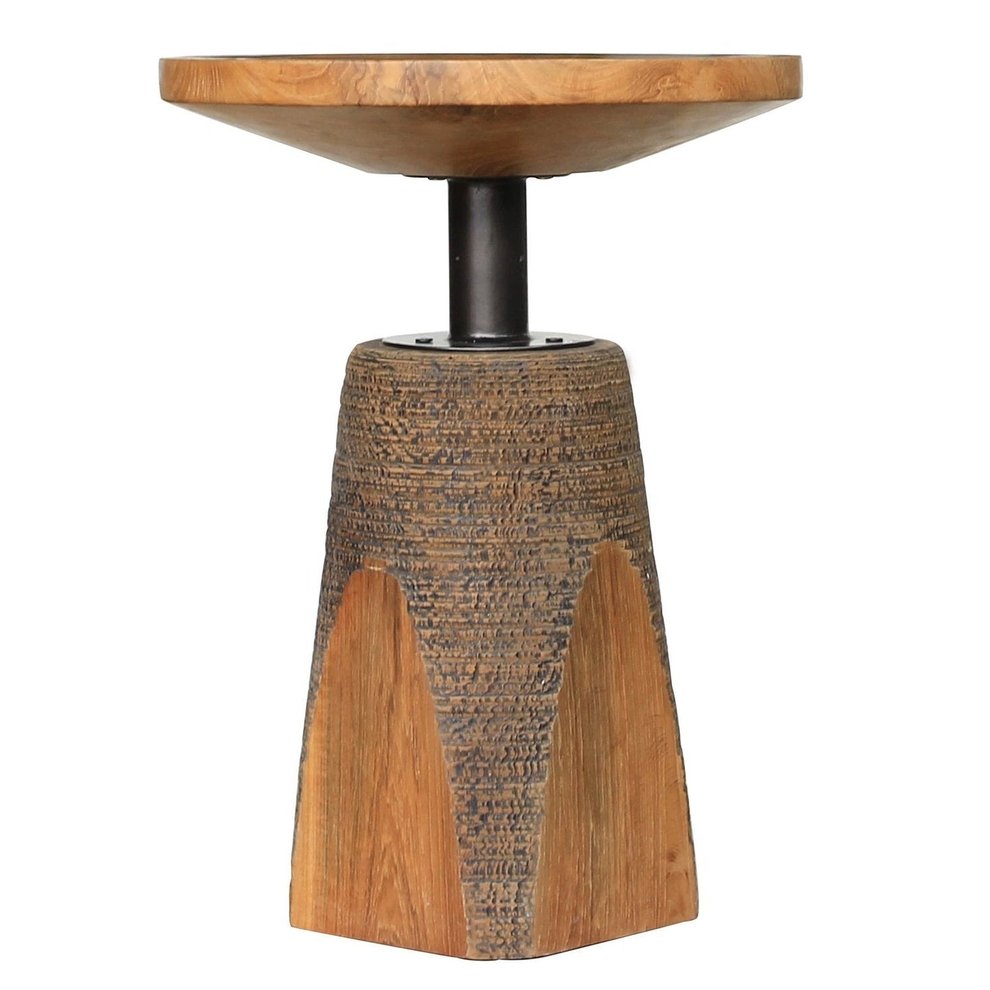 New Pacific Direct Nikko Reclaimed Teak Wood Side/ End Table 9600041 - 9600041