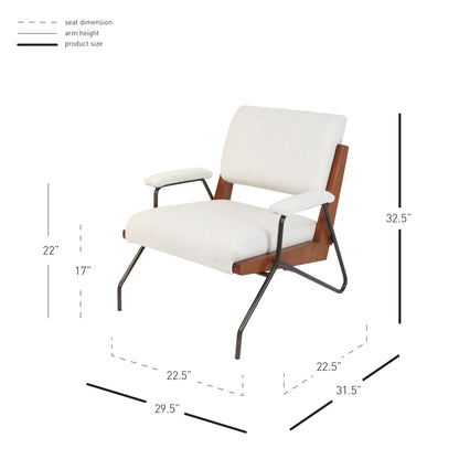 New Pacific Direct Smith Fabric Accent Chair  - 9900066-276