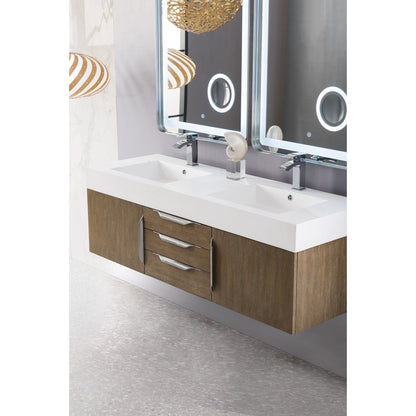 James Martin Vanities Mercer Island 59" Double Vanity - 389-V59D-AGR-G-DGG
