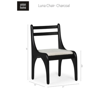 Union Home Luna Chair - Charcoal -  DIN00282