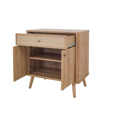 New Pacific Direct Thelma KD Rattan Small Cabinet 1 Drawer + 2 Doors  - 1340017