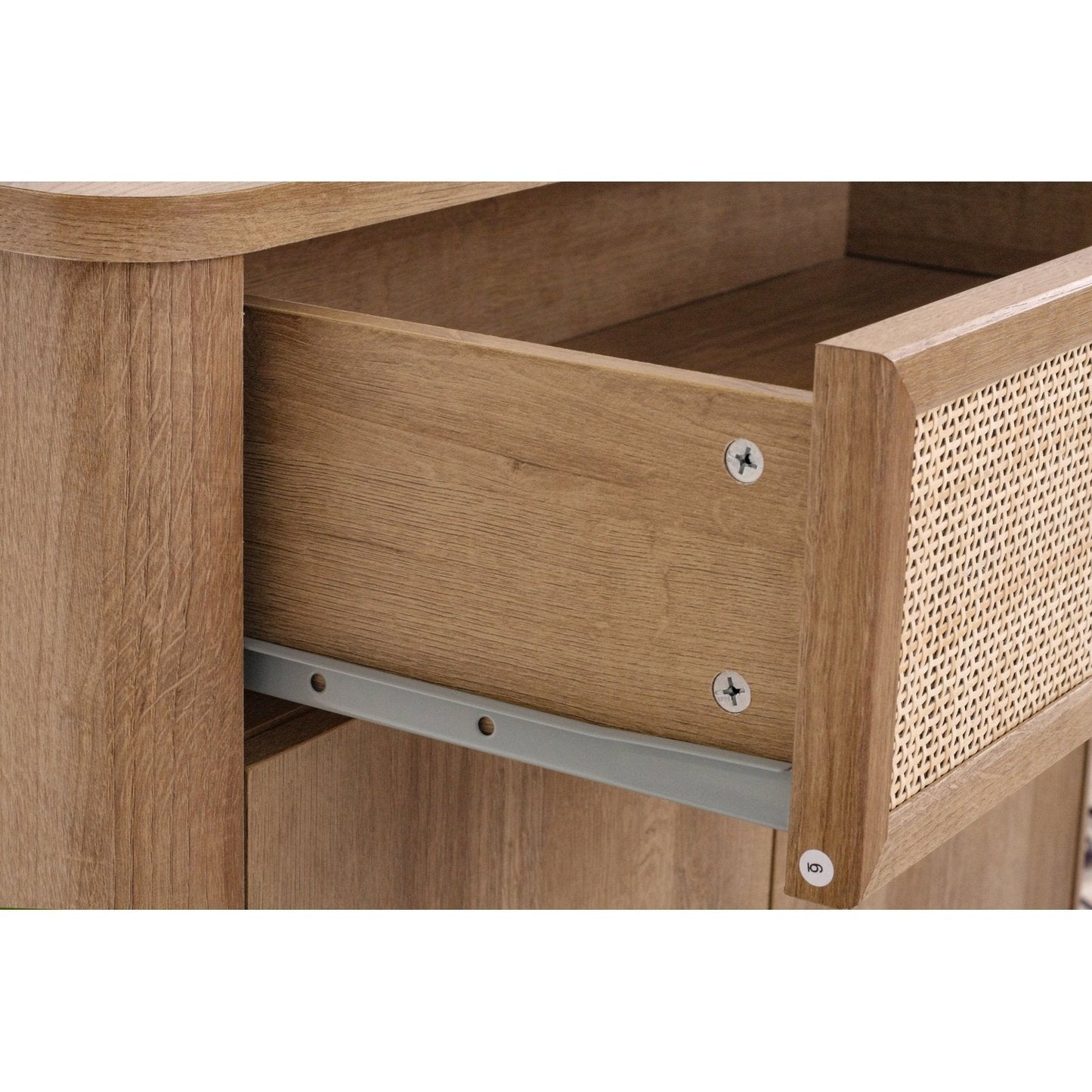 New Pacific Direct Thelma KD Rattan Small Cabinet 1 Drawer + 2 Doors  - 1340017
