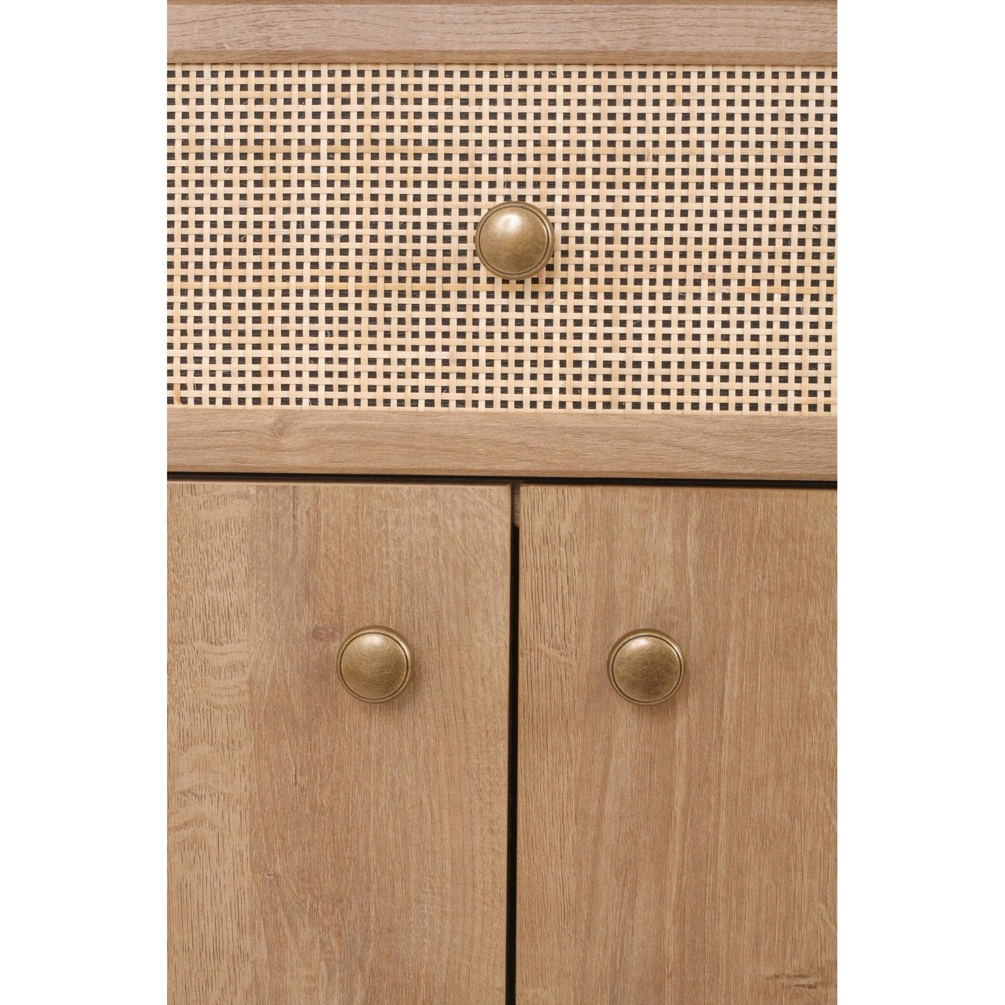 New Pacific Direct Thelma KD Rattan Small Cabinet 1 Drawer + 2 Doors  - 1340017