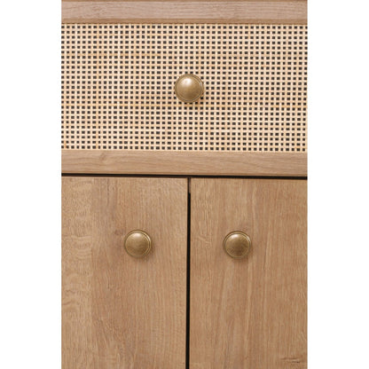 New Pacific Direct Thelma KD Rattan Small Cabinet 1 Drawer + 2 Doors  - 1340017