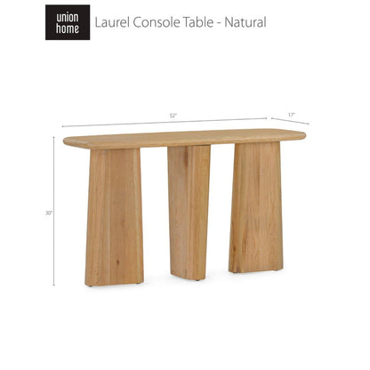 Union Home Laurel Console Table - Natural  - LVR00347