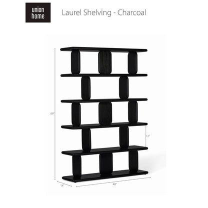 Union Home Laurel Shelving - Charcoal -  LVR00354