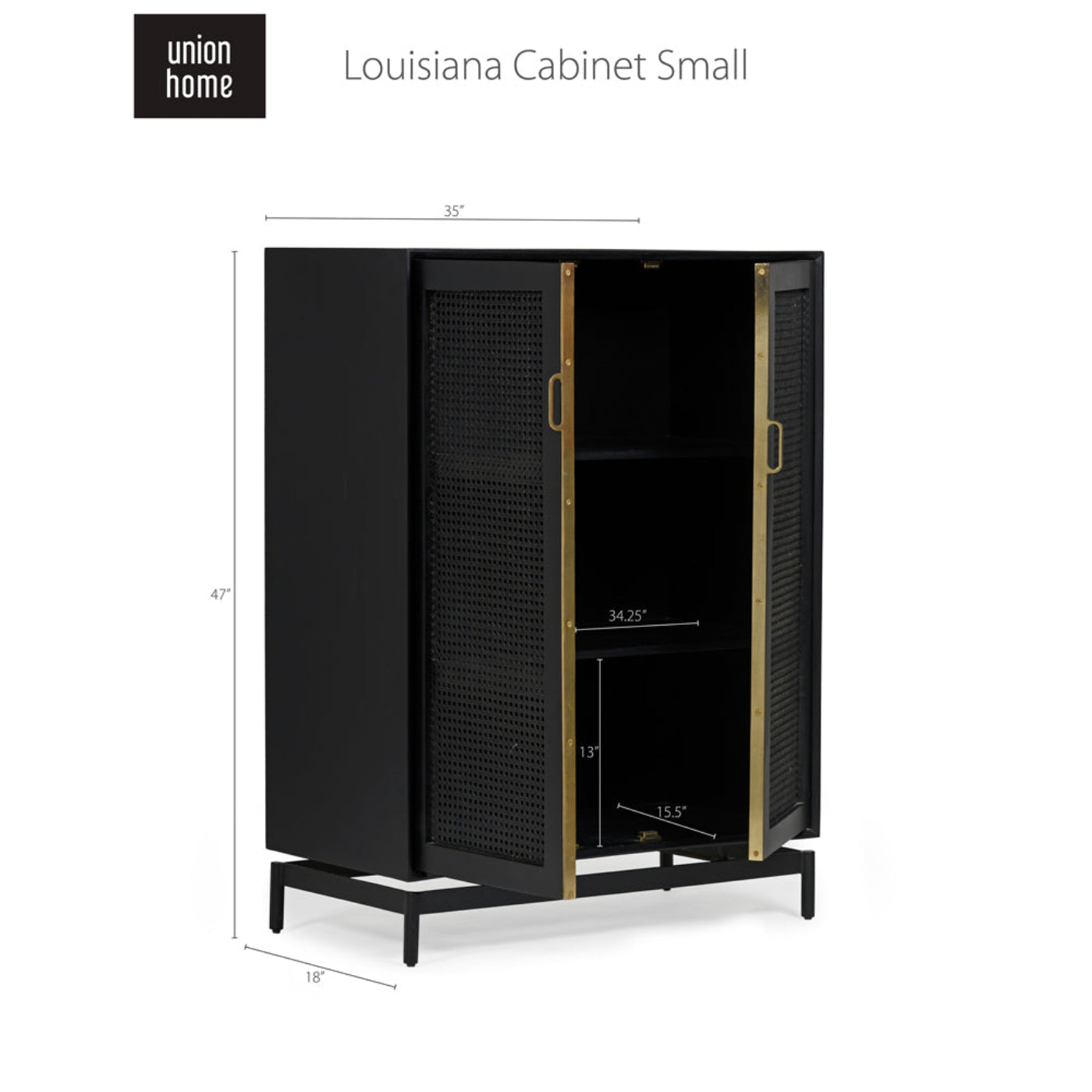 Union Home Louisiana Cabinet Small -  BDM00032