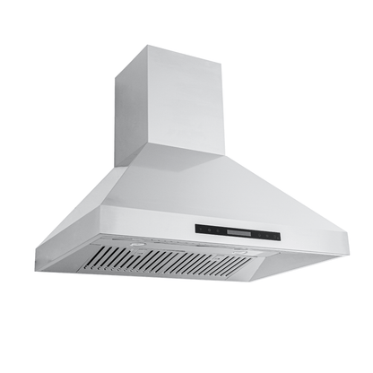 Proline ProS Wall Mount Range Hood - 550/1200 CFM | Stainless Steel | New 2025 Design | Elite Dream Home Series - PLSW ProS.30