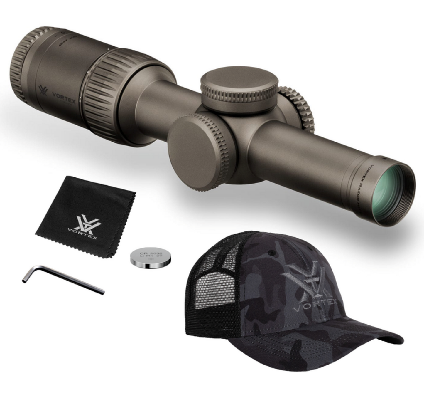 Vortex Optics Razor HD Gen II-E 1-6x24 Riflescope  BDC Reticle, 30 mm Tube with Rings - JM-1