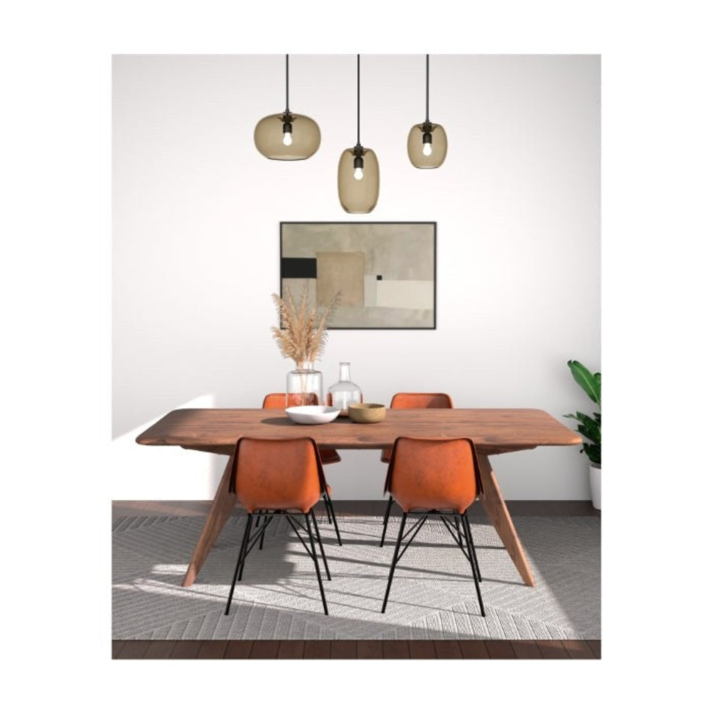 Union Home Emboss Pendant Gold  - DEC00012