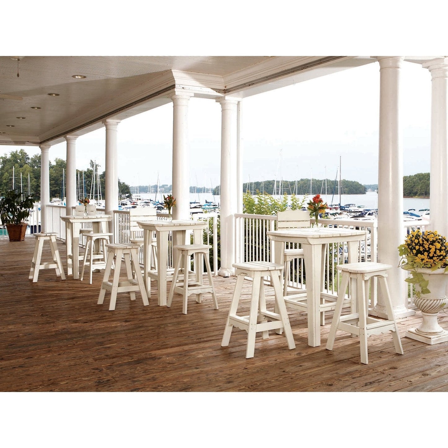 Uwharrie Chair Companion Series Wood Square Bar Table -  5063