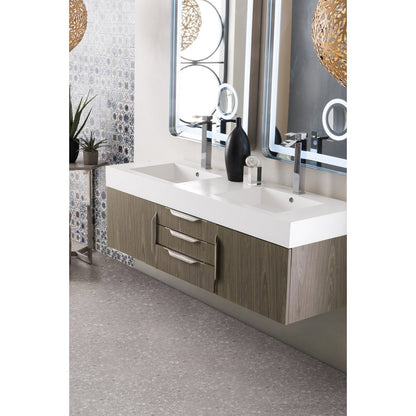James Martin Vanities Mercer Island 59" Double Vanity - 389-V59D-AGR-G-DGG
