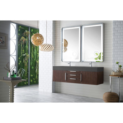James Martin Vanities Mercer Island 59" Double Vanity - 389-V59D-AGR-G-DGG