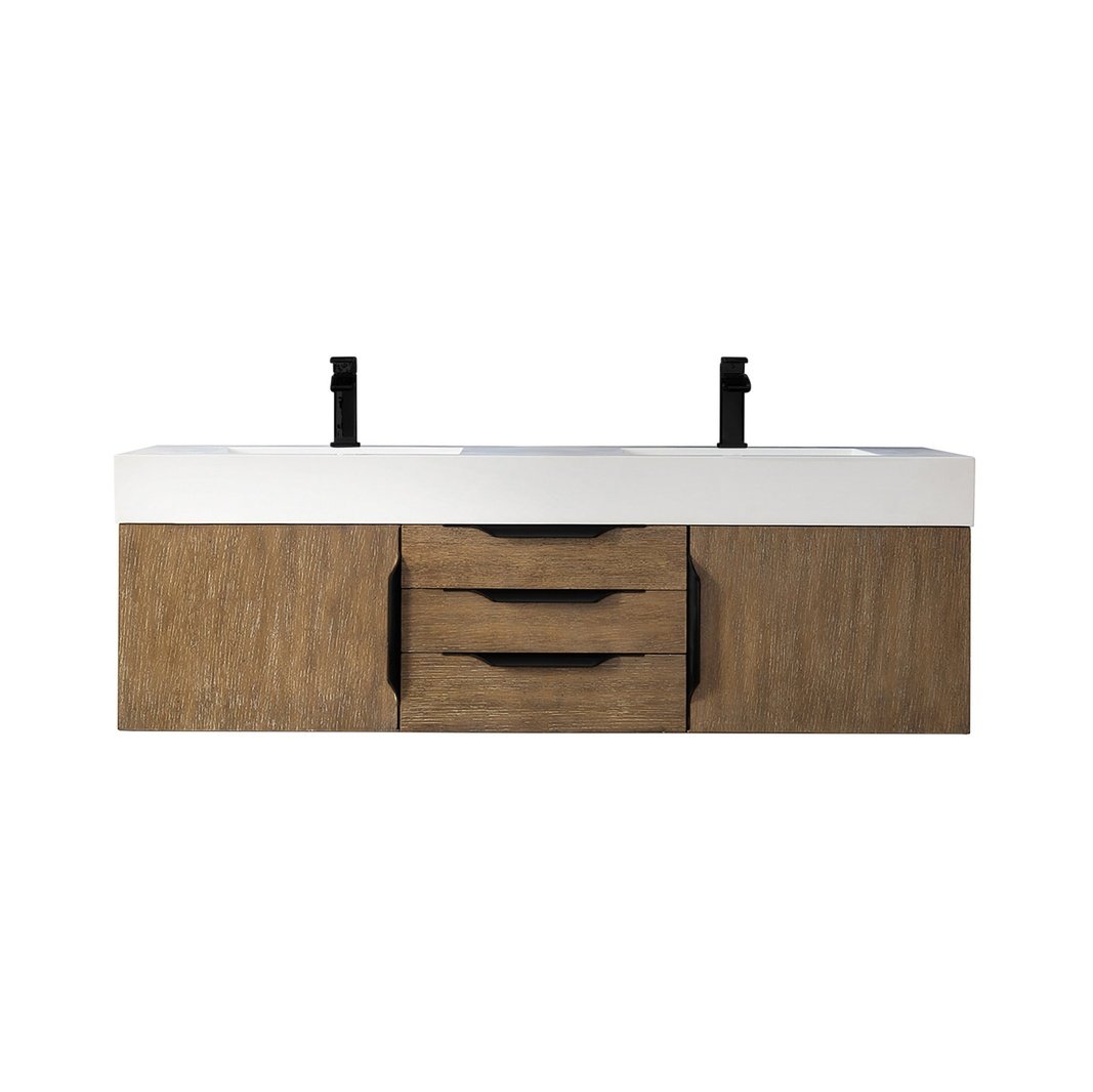 James Martin Vanities Mercer Island 59" Double Vanity - 389-V59D-AGR-G-DGG