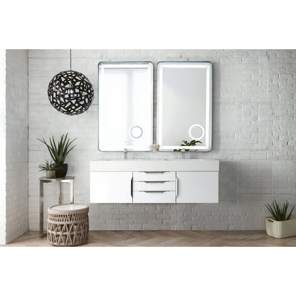 James Martin Vanities Mercer Island 59" Double Vanity - 389-V59D-AGR-G-DGG
