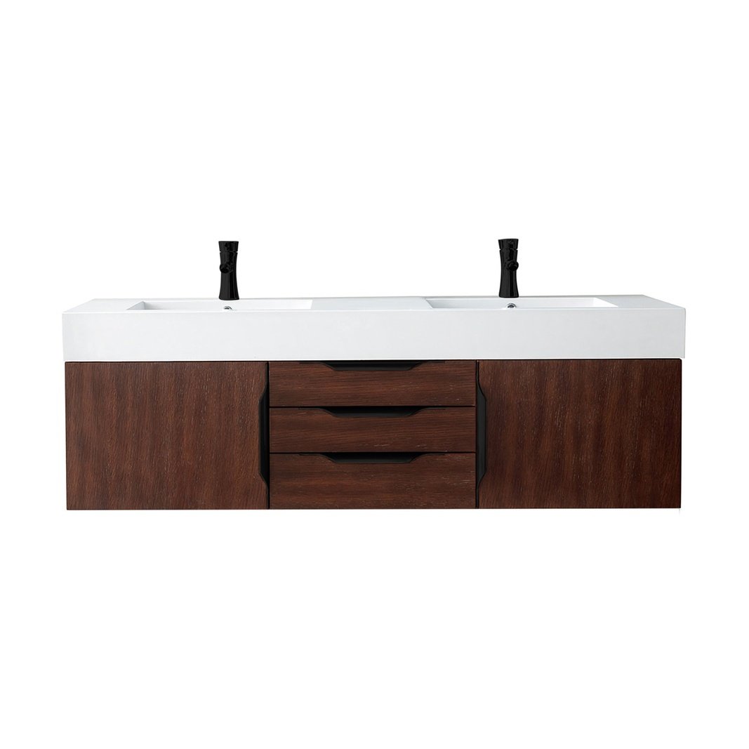 James Martin Vanities Mercer Island 59" Double Vanity - 389-V59D-AGR-G-DGG