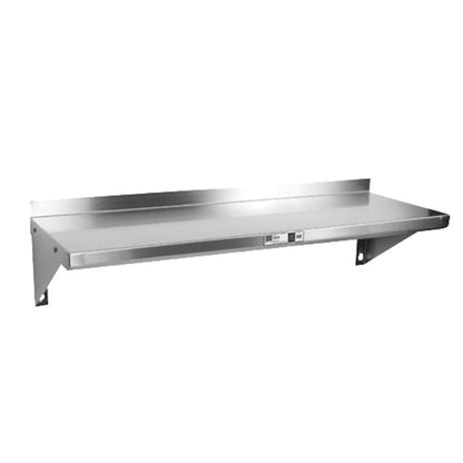 John Boos BHS1696 Wall-Mount 96" W x 16" D Shelf - JBBHS1696