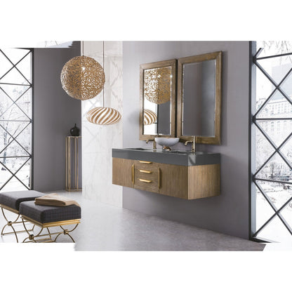 James Martin Vanities Mercer Island 59" Double Vanity - 389-V59D-AGR-G-DGG