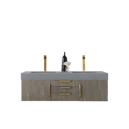 James Martin Vanities Mercer Island 59" Double Vanity - 389-V59D-AGR-G-DGG