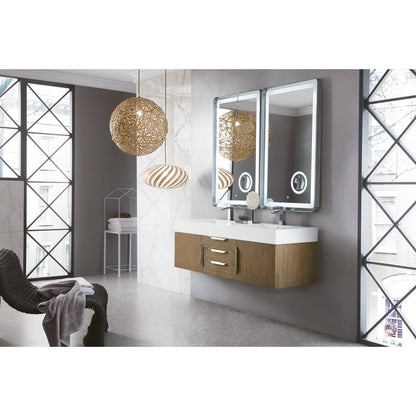James Martin Vanities Mercer Island 59" Double Vanity - 389-V59D-AGR-G-DGG