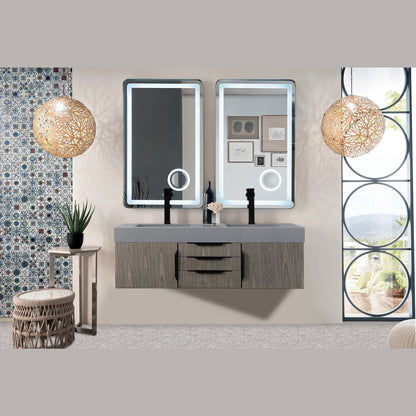 James Martin Vanities Mercer Island 59" Double Vanity - 389-V59D-AGR-G-DGG