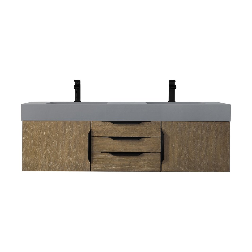 James Martin Vanities Mercer Island 59" Double Vanity - 389-V59D-AGR-G-DGG