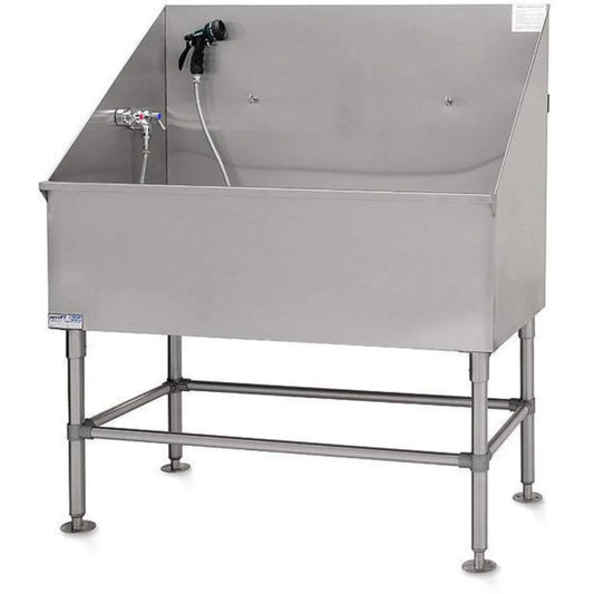 PETLIFT Stainless Steel Classic Dog Grooming Bath Tub 48 - PL-BT-LE46